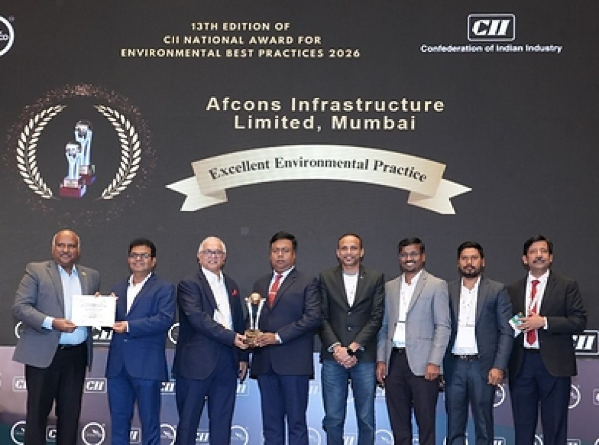 CII honours Afcons with National Environmental Excellence Award